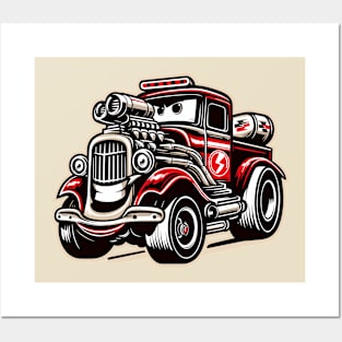 Cartoon car Posters and Art